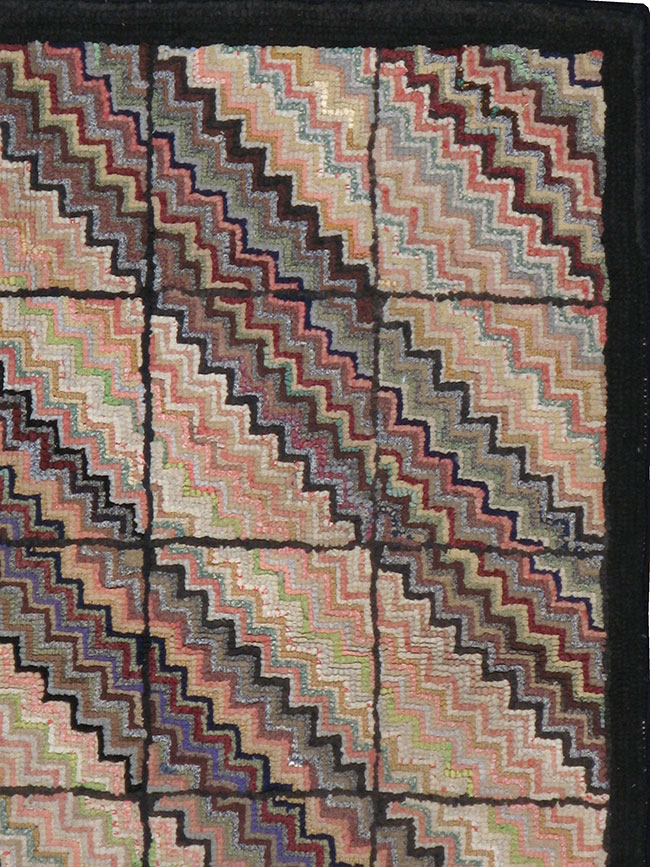 Antique American Hook Rug, No.21699 - Gsblank