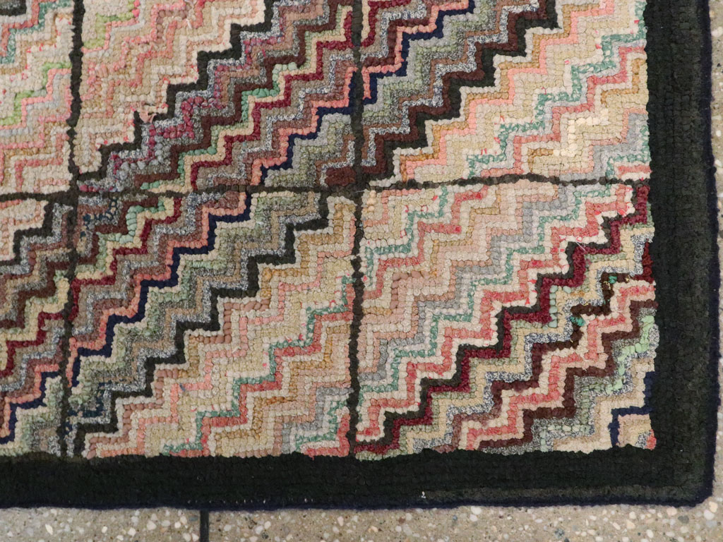 Antique American Hook Rug, No.21699 - Gsblank