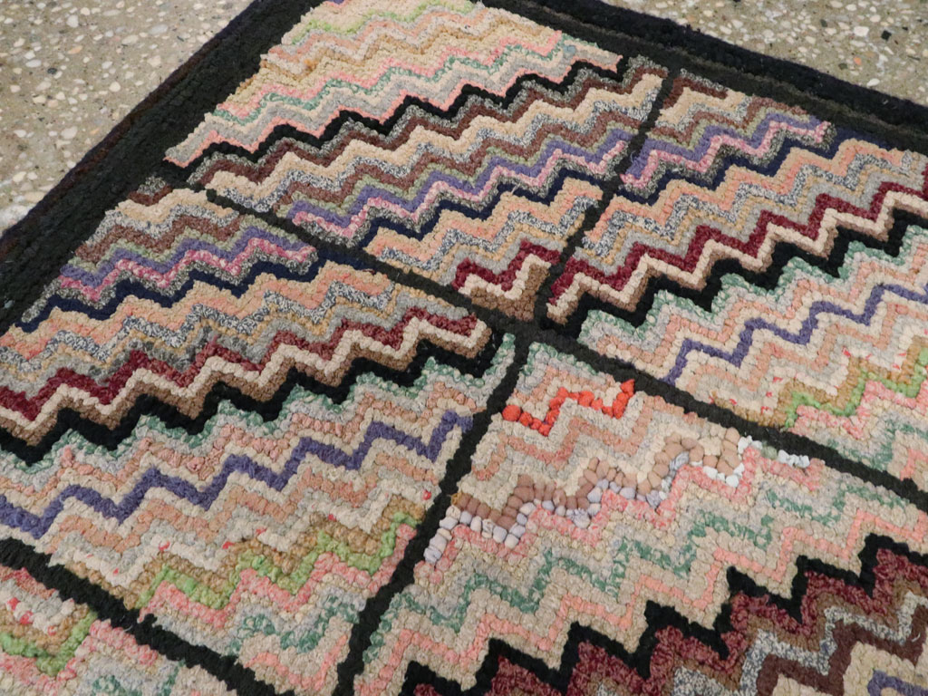 Antique American Hook Rug, No.21699 - Gsblank