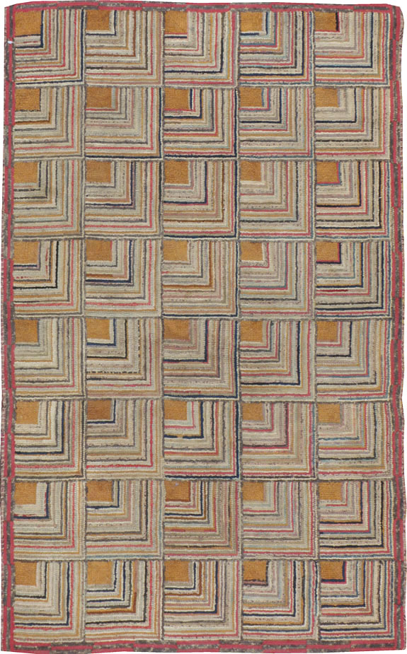 Antique American Hook Rug, No.21700 - Gsblank