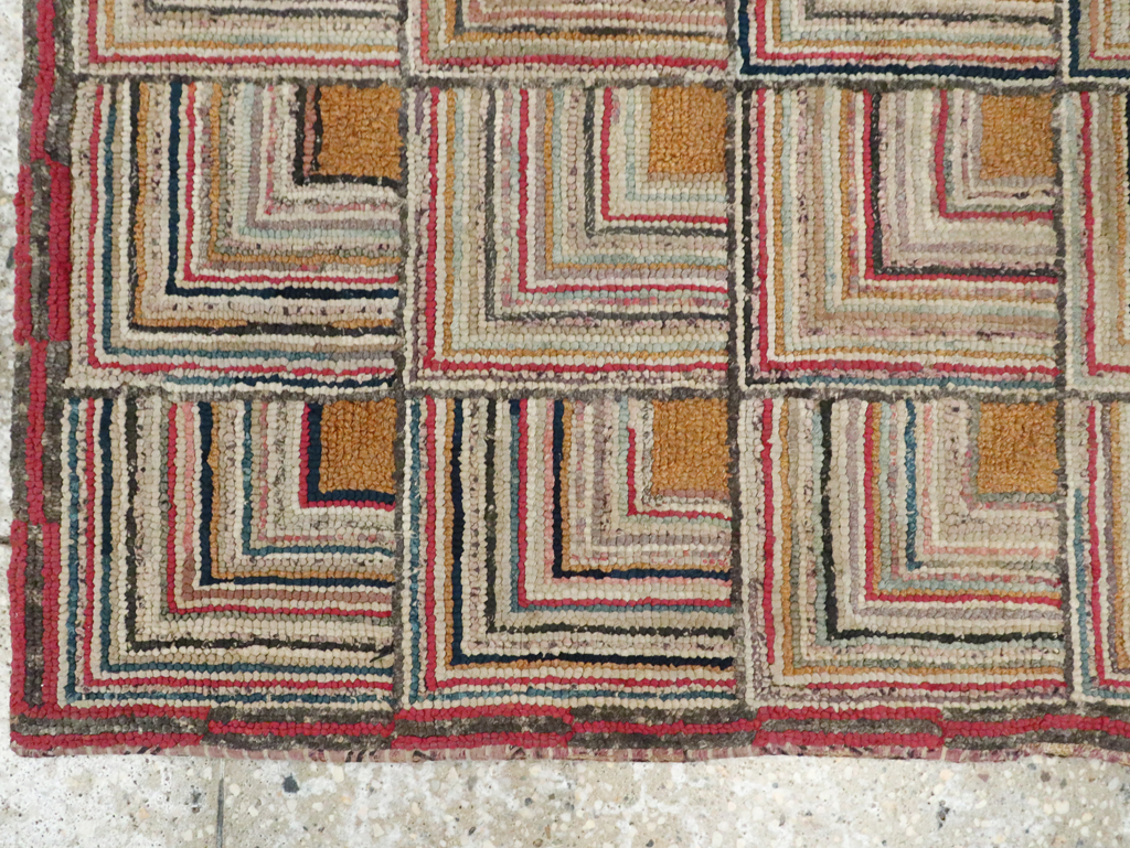 Antique American Hook Rug, No.21700 - Gsblank