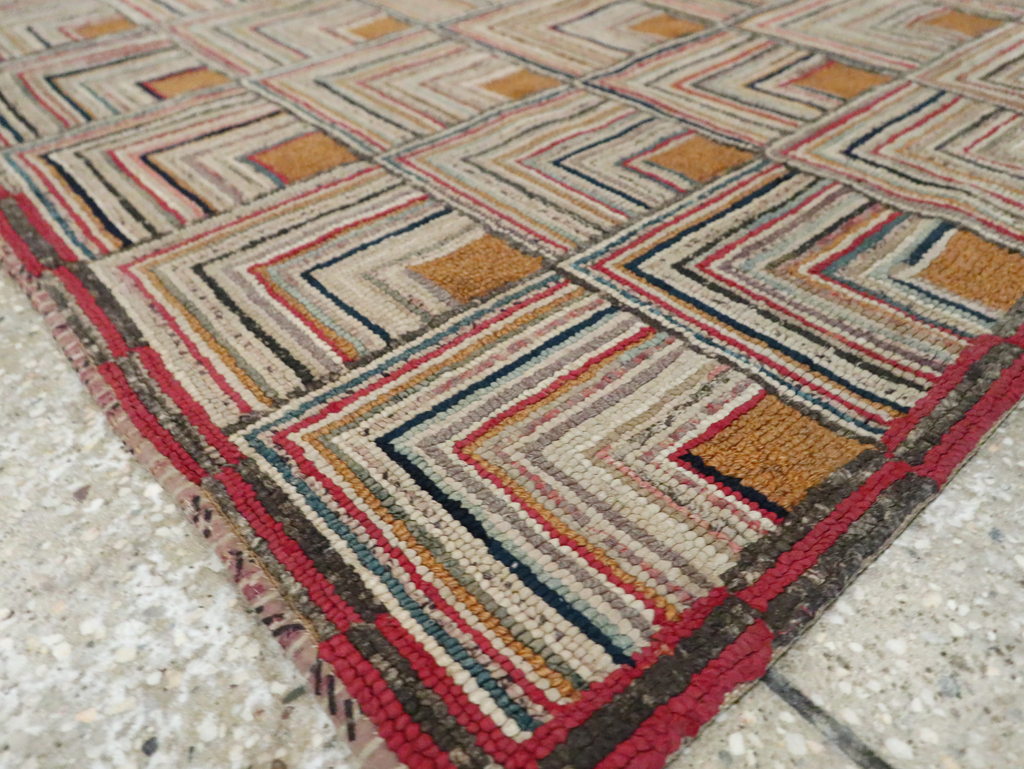 Antique American Hook Rug, No.21700 - Gsblank