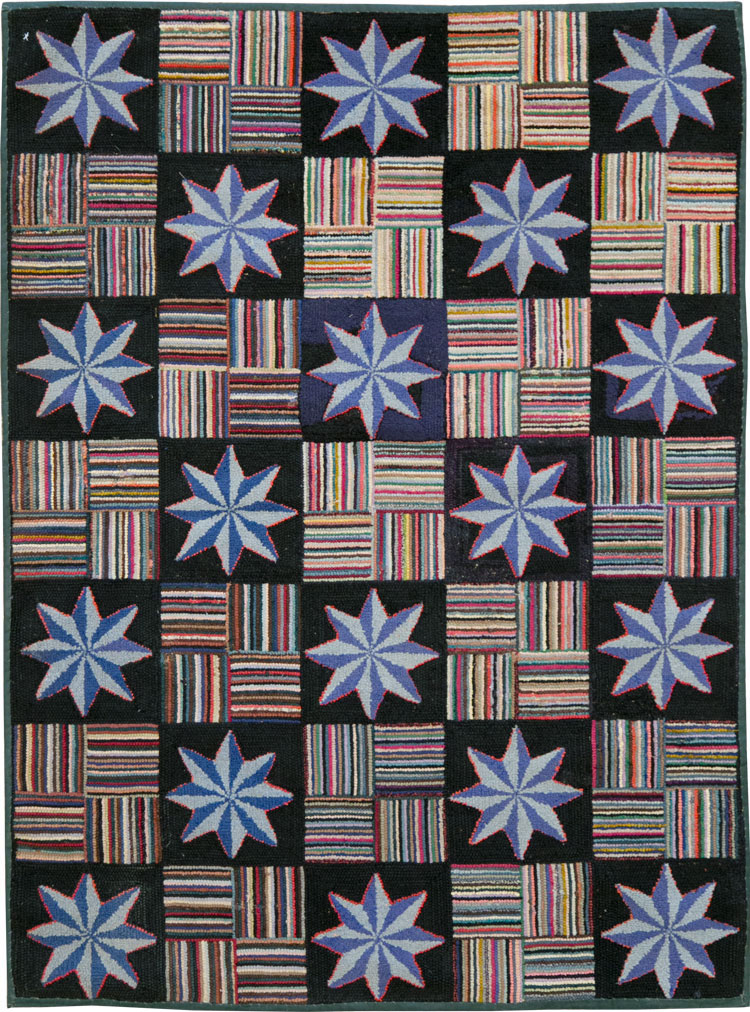 Antique American Hook Rug, No.21702 - Gsblank