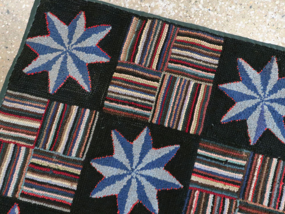 Antique American Hook Rug, No.21702 - Gsblank