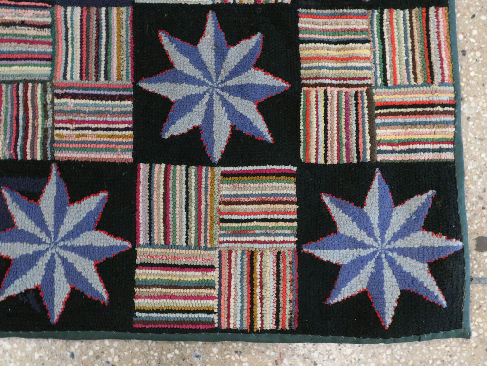 Antique American Hook Rug, No.21702 - Gsblank