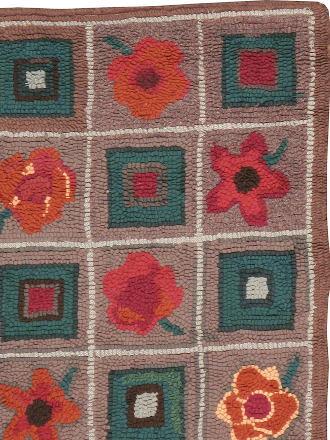 Vintage America Hook Rug, No.21707 - Gsblank
