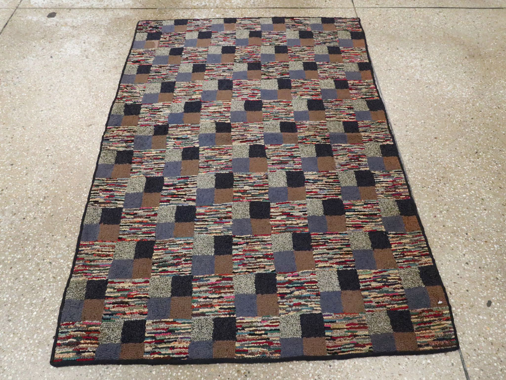Antique American Hook Rug, No.21709 - Gsblank