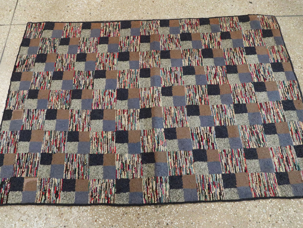 Antique American Hook Rug, No.21709 - Gsblank