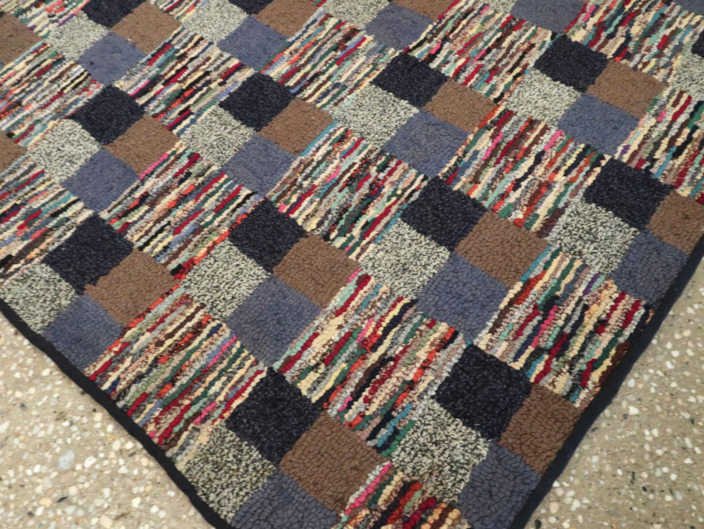 Antique American Hook Rug, No.21709 - Gsblank