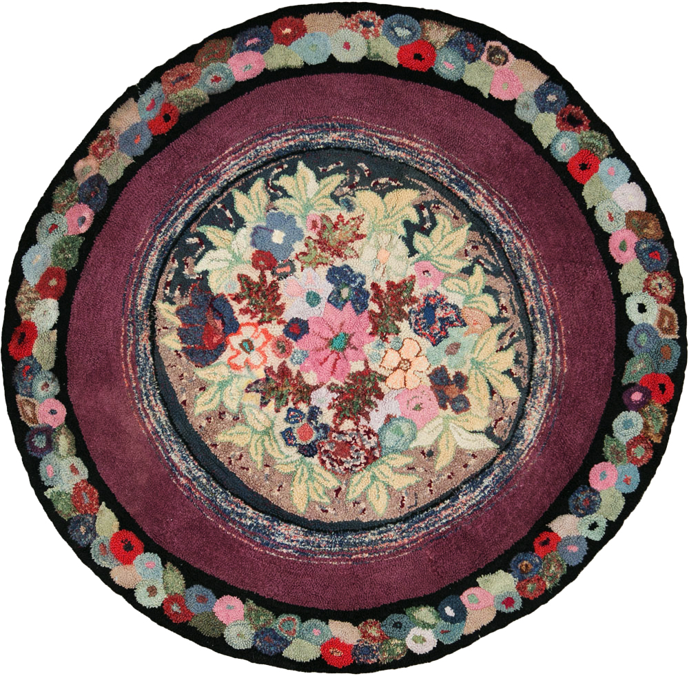 Antique American Hook Rug, No.21716 - Gsblank