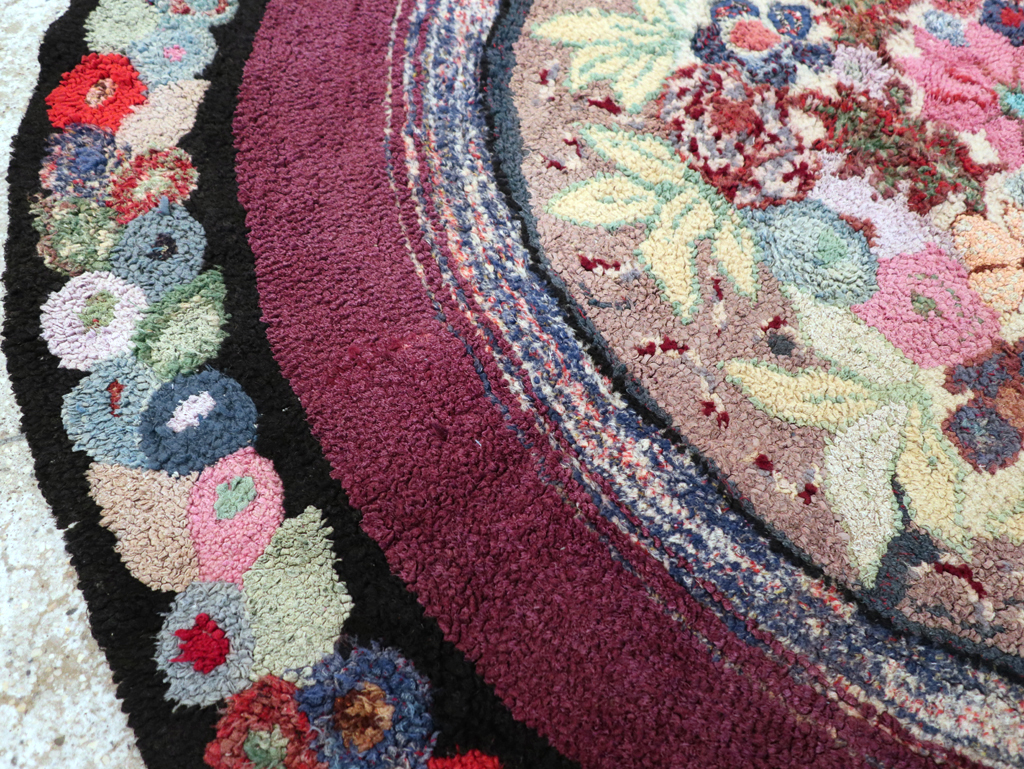 Antique American Hook Rug, No.21716 - Gsblank