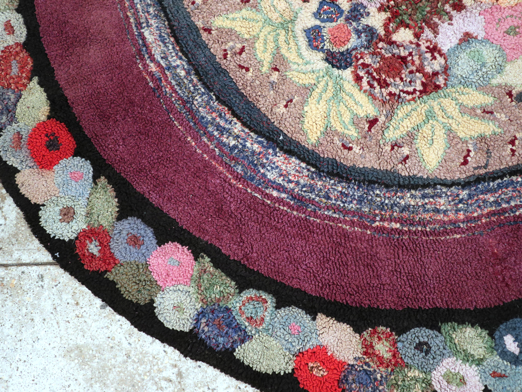 Antique American Hook Rug, No.21716 - Gsblank