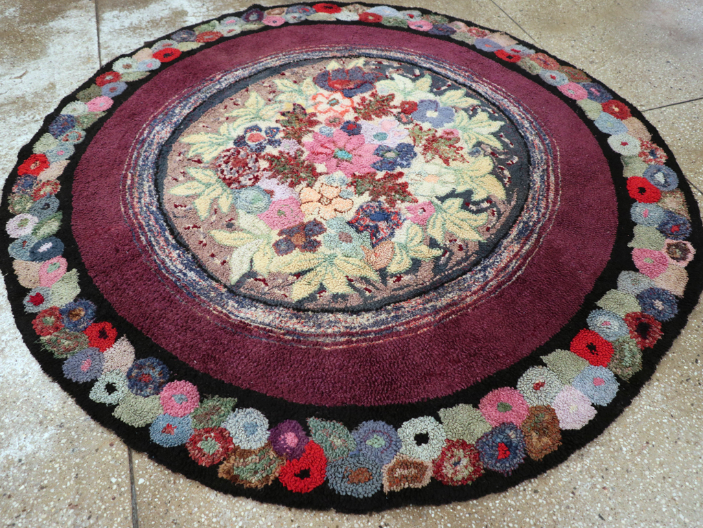 Antique American Hook Rug, No.21716 - Gsblank