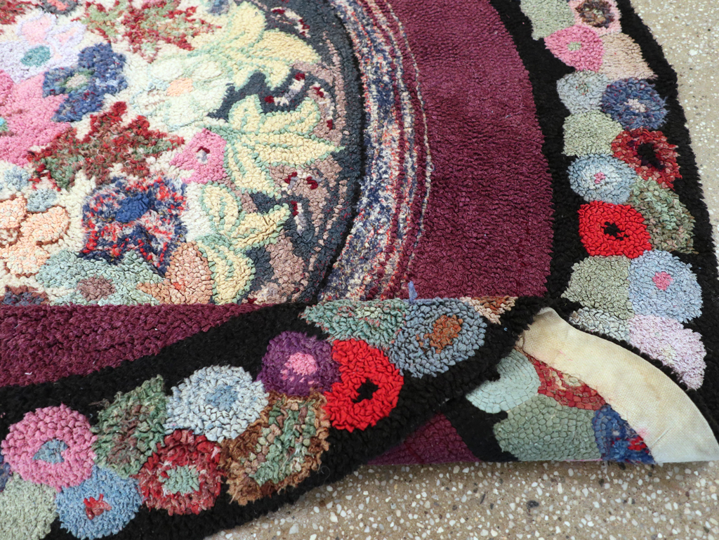 Antique American Hook Rug, No.21716 - Gsblank
