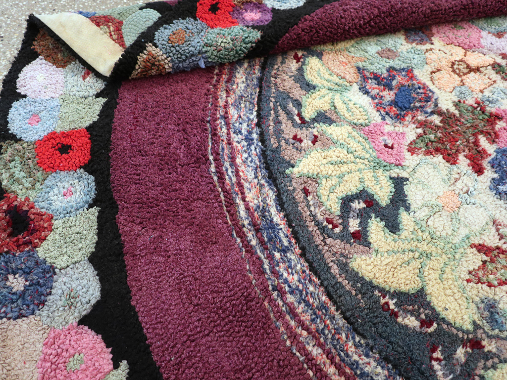 Antique American Hook Rug, No.21716 - Gsblank