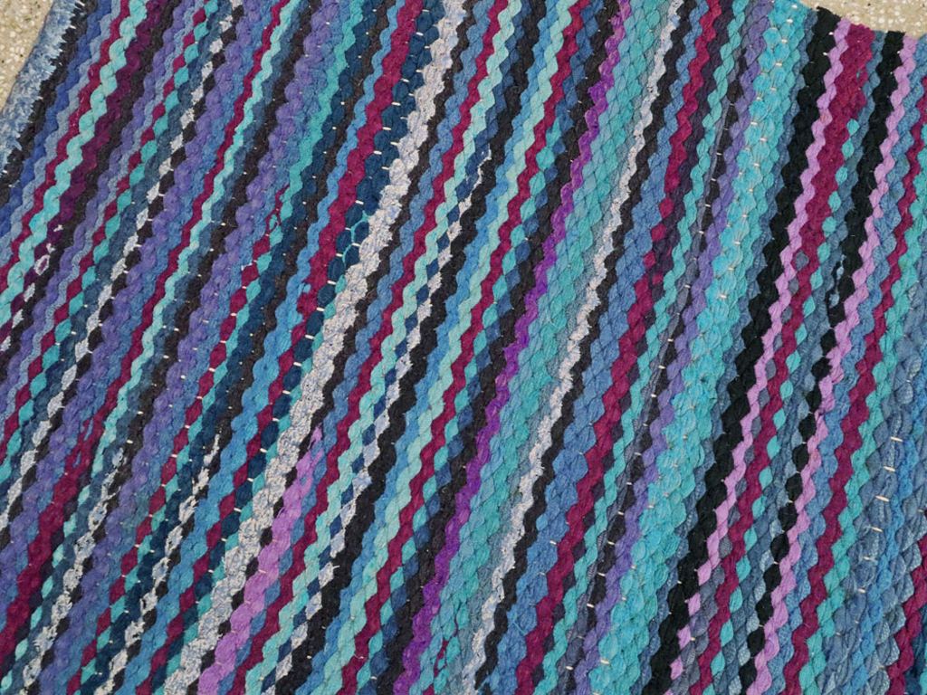 Vintage American Braid Rug, No.21717 - Gsblank