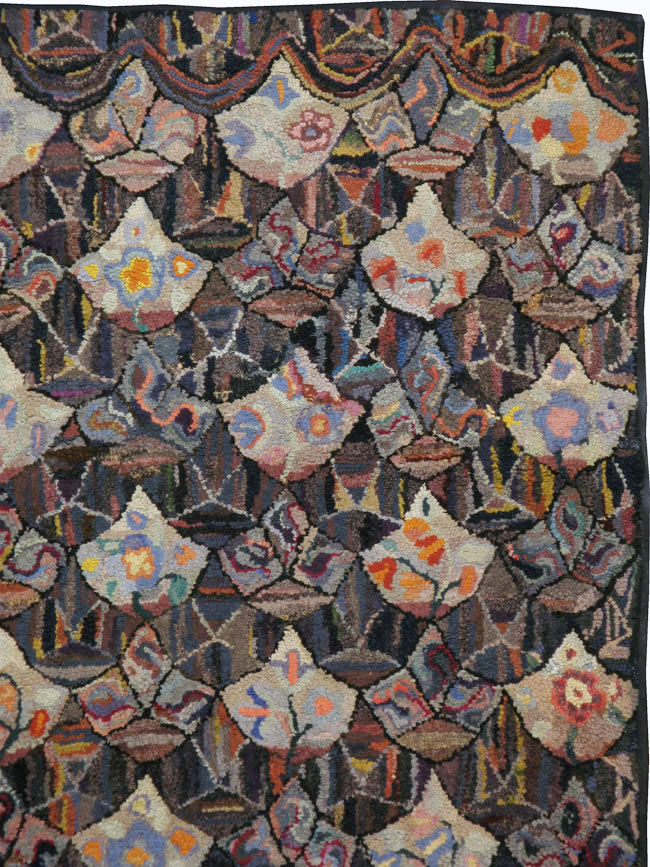 Antique American Hook Rug, No.21719 - Gsblank