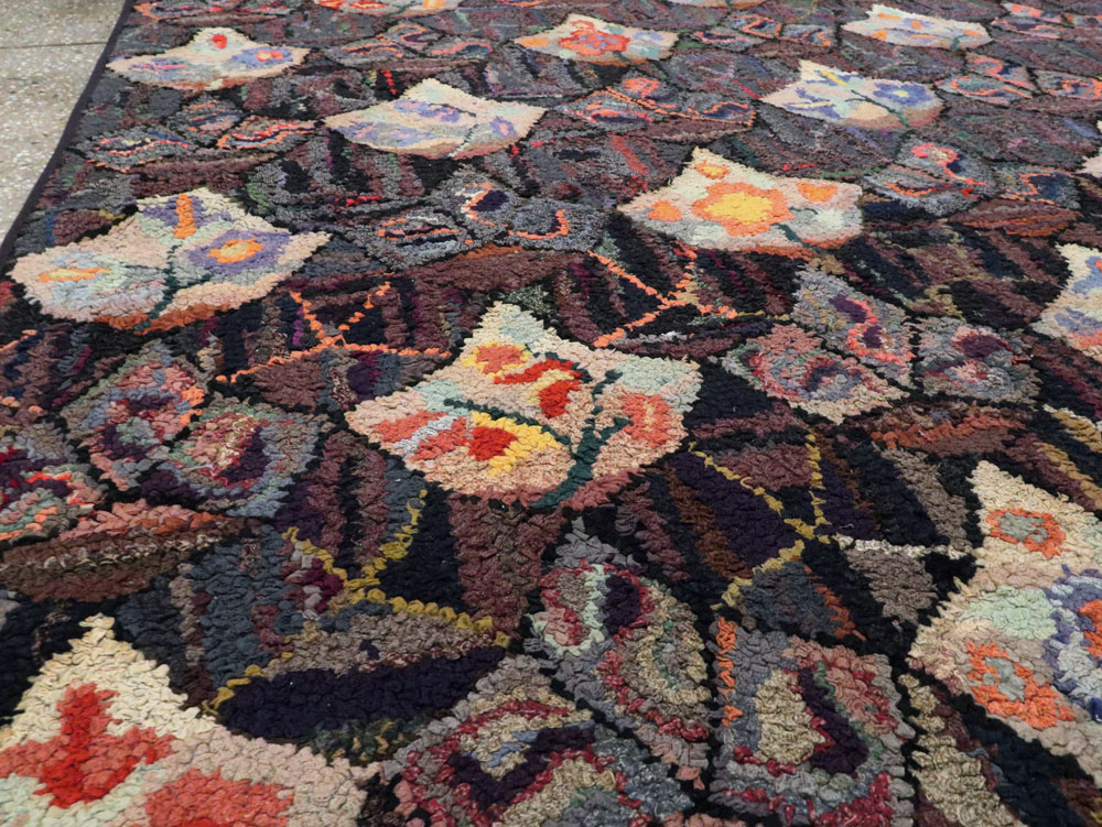 Antique American Hook Rug, No.21719 - Gsblank