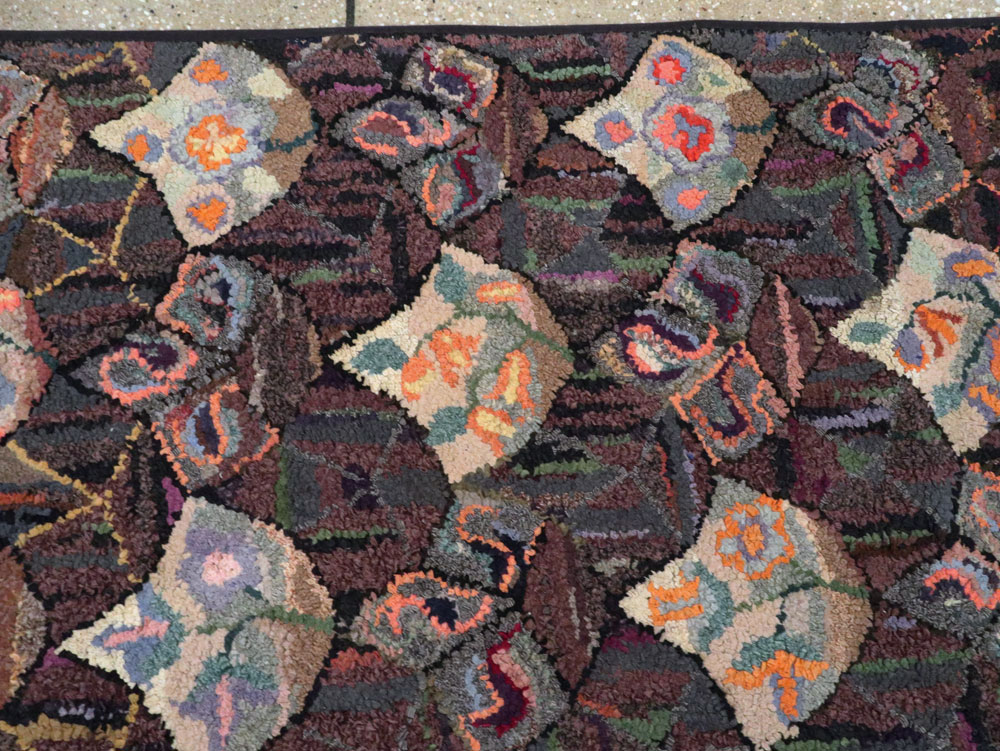Antique American Hook Rug, No.21719 - Gsblank