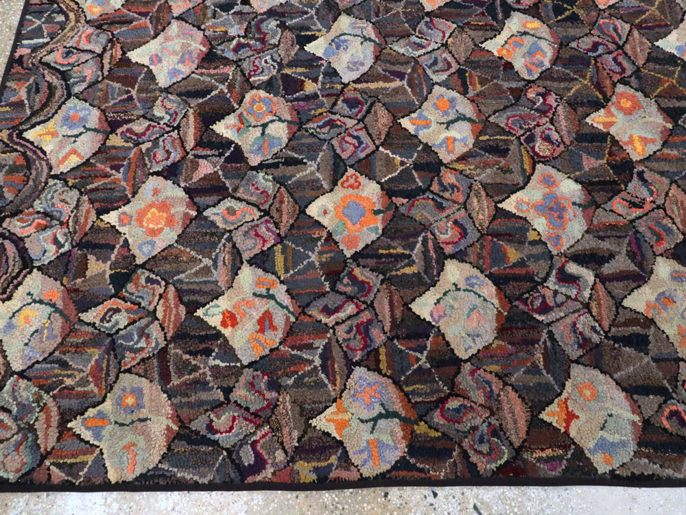 Antique American Hook Rug, No.21719 - Gsblank
