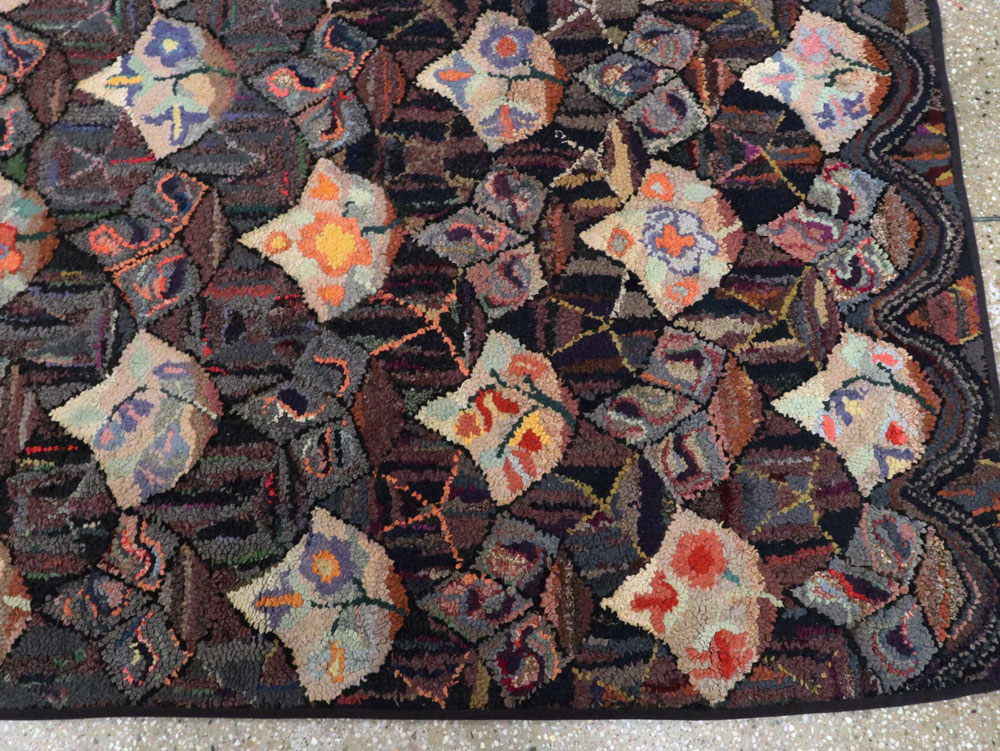 Antique American Hook Rug, No.21719 - Gsblank