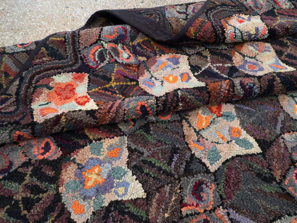 Antique American Hook Rug, No.21719 - Gsblank