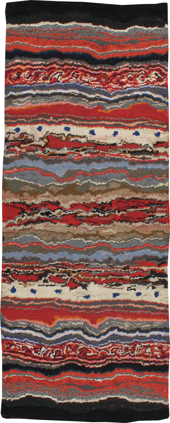 Antique American Hook Rug, No.21721 - Gsblank