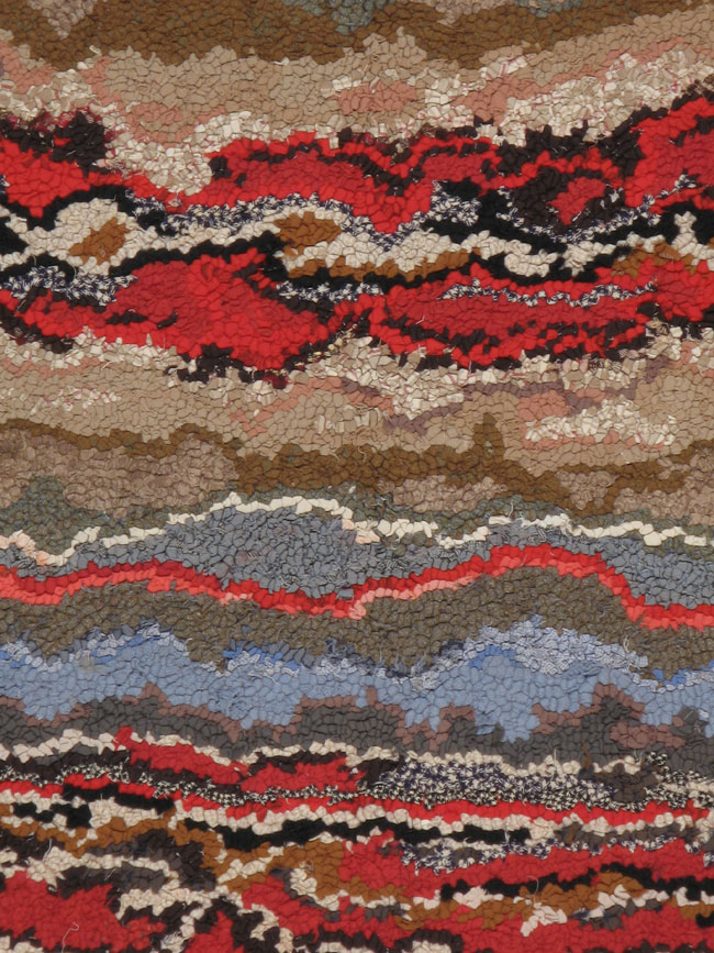 Antique American Hook Rug, No.21721 - Gsblank