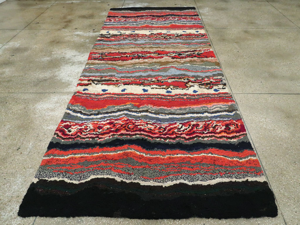 Antique American Hook Rug, No.21721 - Gsblank
