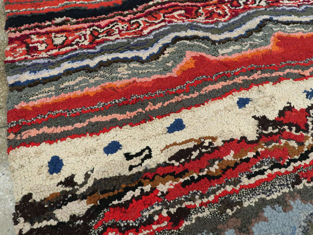 Antique American Hook Rug, No.21721 - Gsblank
