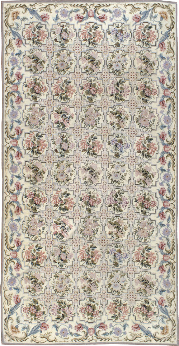 Antique English Needle-Point Carpet, No.21722 - Gsblank