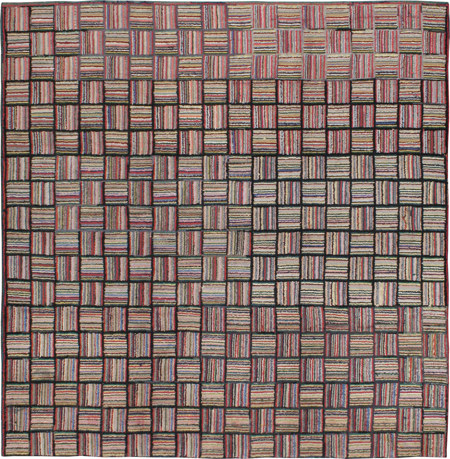 Antique American Hook Rug, No.21723 - Gsblank
