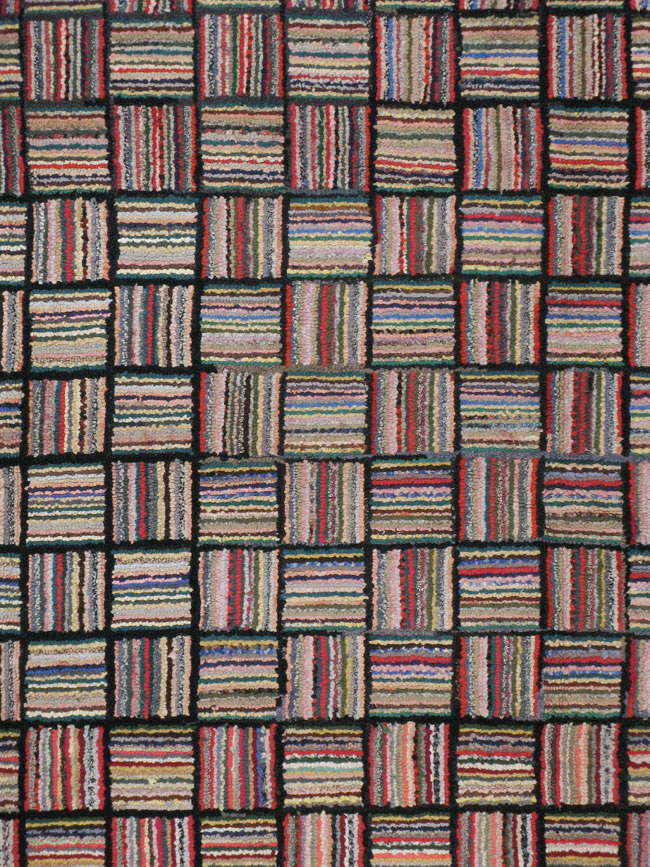 Antique American Hook Rug, No.21723 - Gsblank