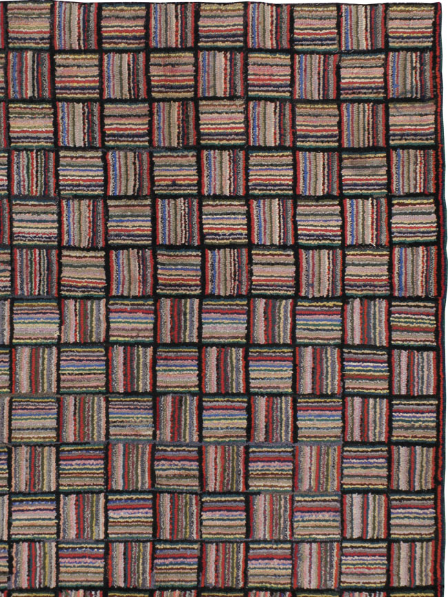 Antique American Hook Rug, No.21723 - Gsblank
