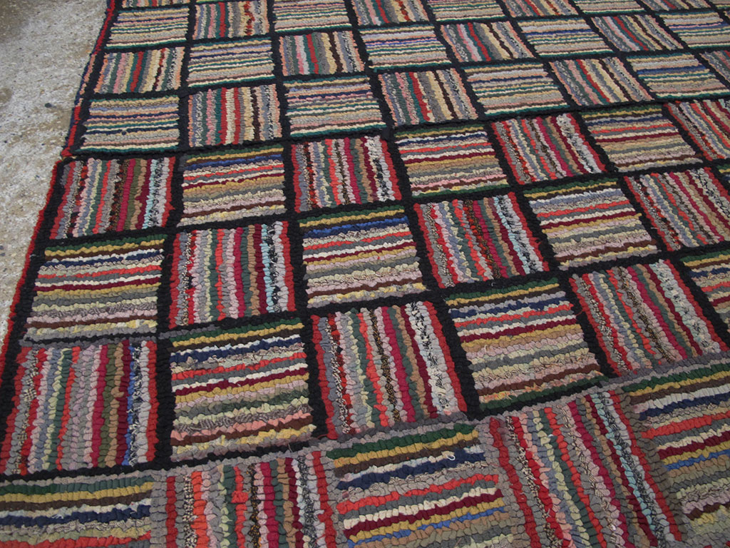 Antique American Hook Rug, No.21723 - Gsblank