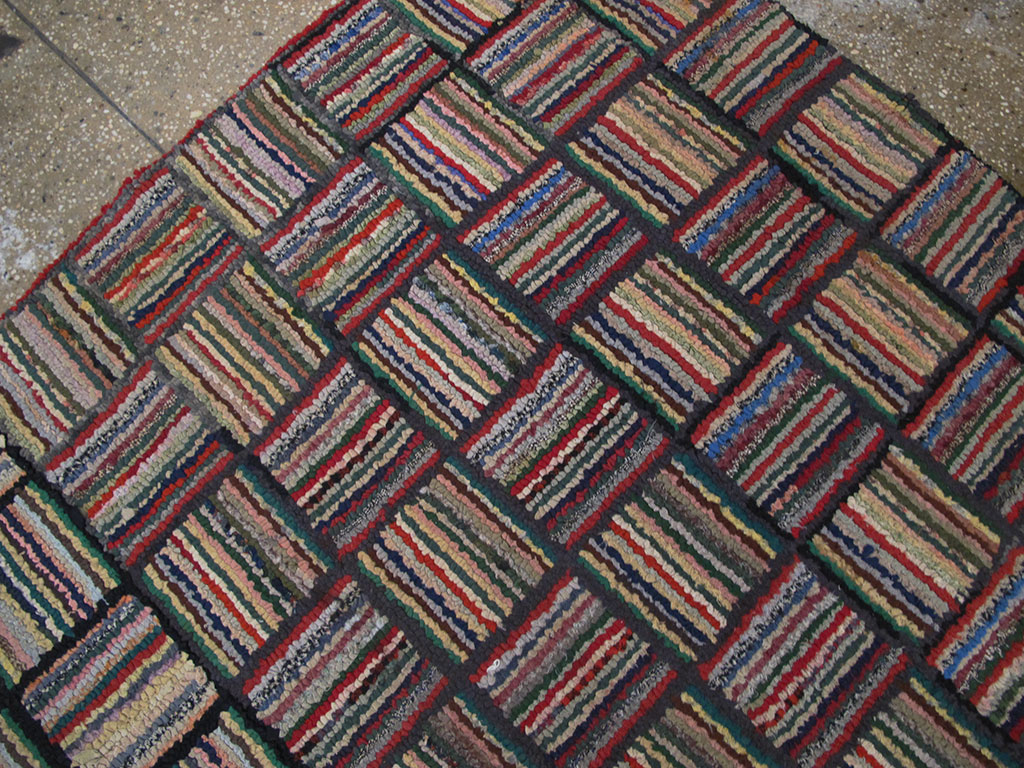 Antique American Hook Rug, No.21723 - Gsblank