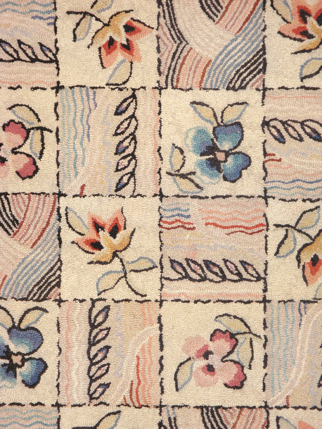 Antique American Hook Rug, No.21730 - Gsblank