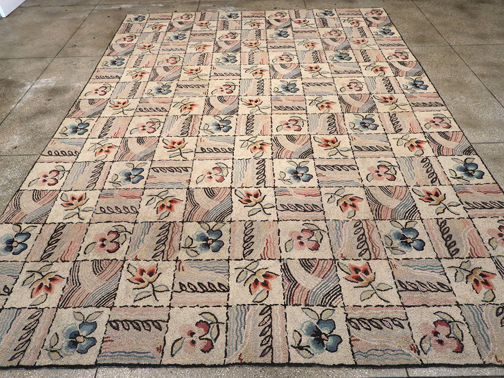 Antique American Hook Rug, No.21730 - Gsblank