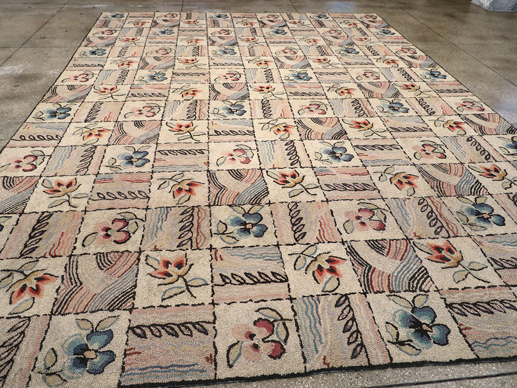 Antique American Hook Rug, No.21730 - Gsblank