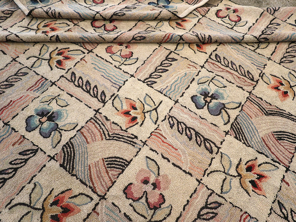 Antique American Hook Rug, No.21730 - Gsblank