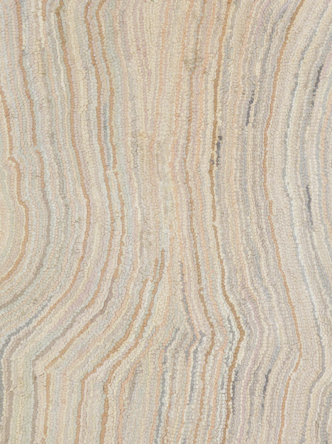 Vintage American Hooked Square Accent Rug, No.21732 - Gsblank