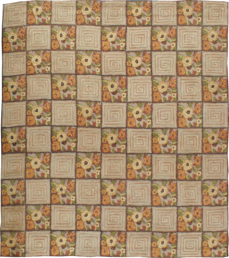 Antique American Hook Rug, No.21740 - Gsblank