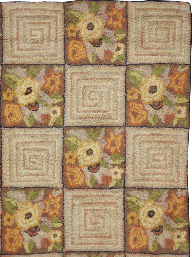 Antique American Hook Rug, No.21740 - Gsblank