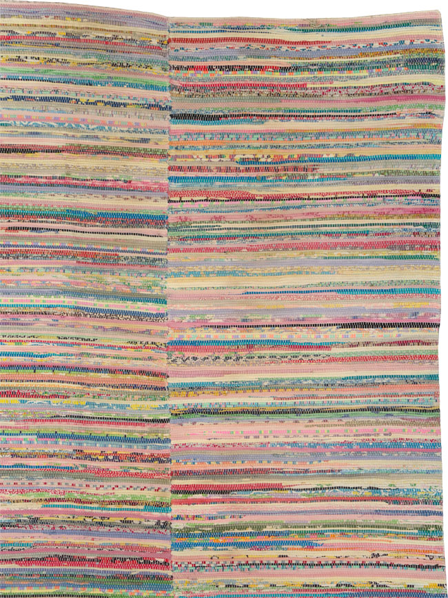 Vintage American Rag Rug, No.21743 - Gsblank