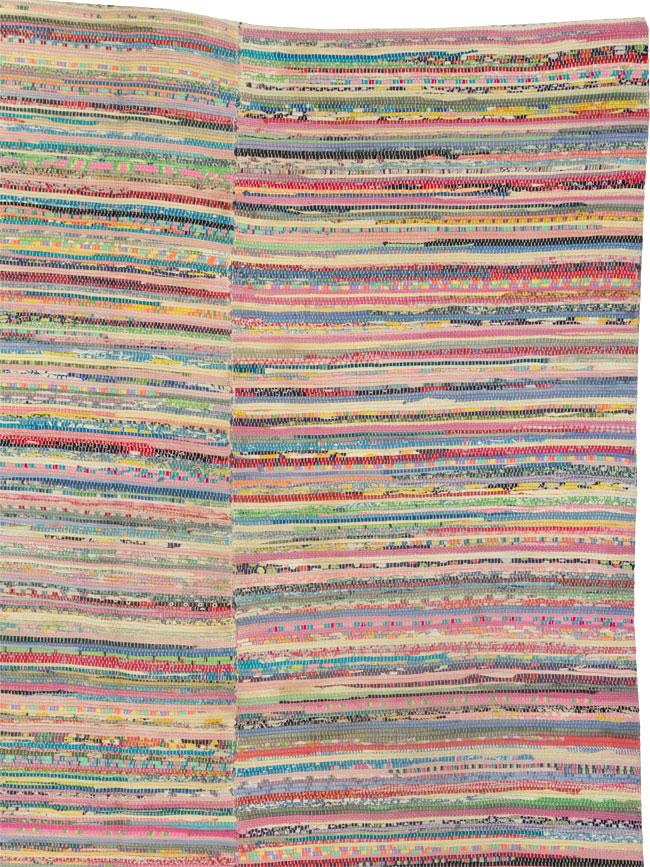 Vintage American Rag Rug, No.21743 - Gsblank