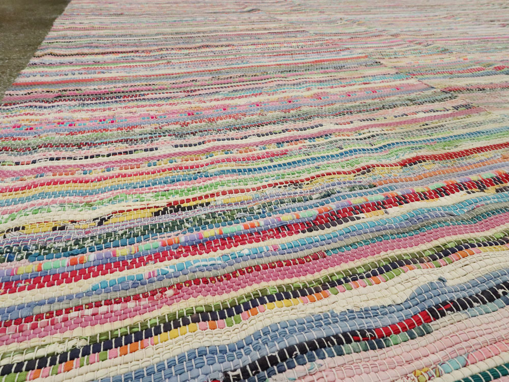 Vintage American Rag Rug, No.21743 - Gsblank