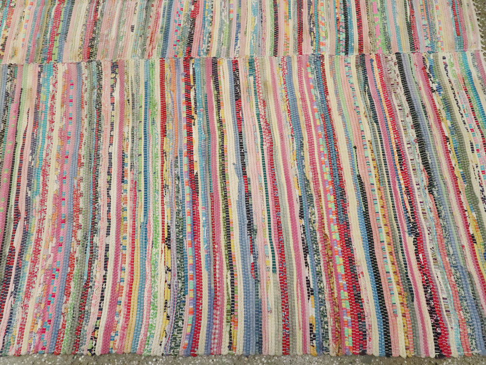 Vintage American Rag Rug, No.21743 - Gsblank