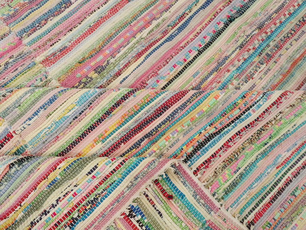 Vintage American Rag Rug, No.21743 - Gsblank