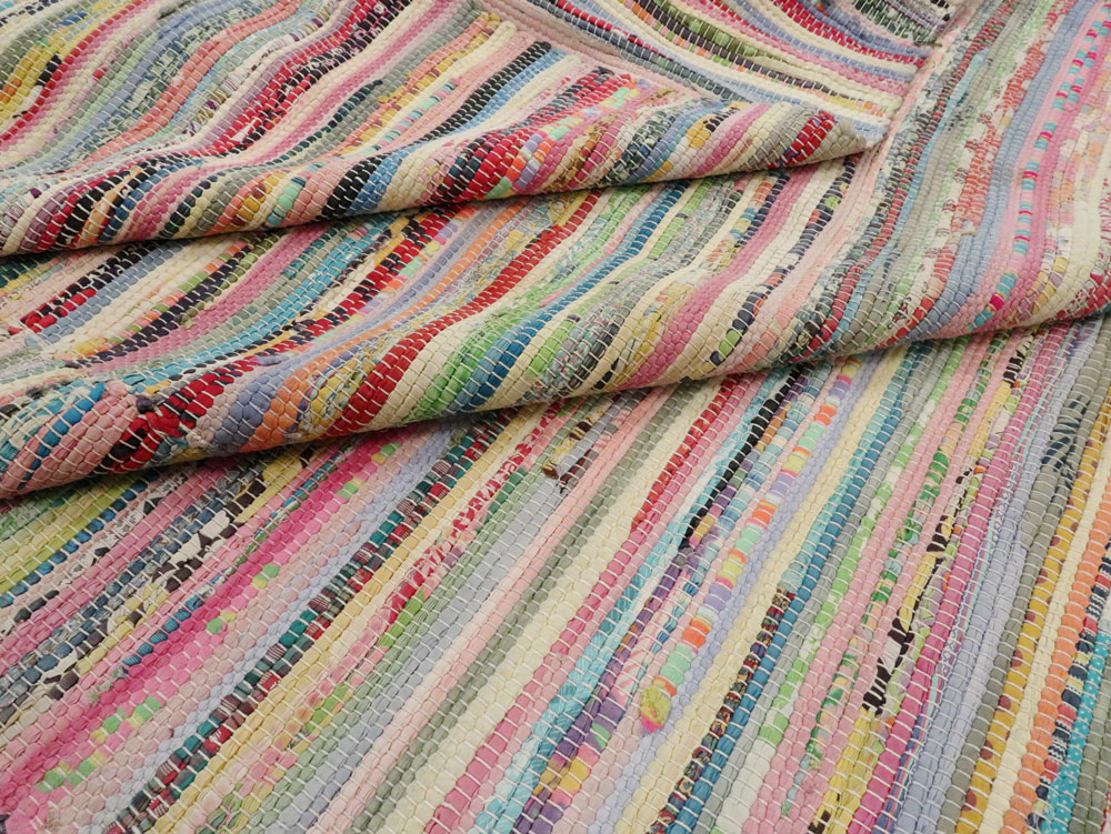 Vintage American Rag Rug, No.21743 - Gsblank