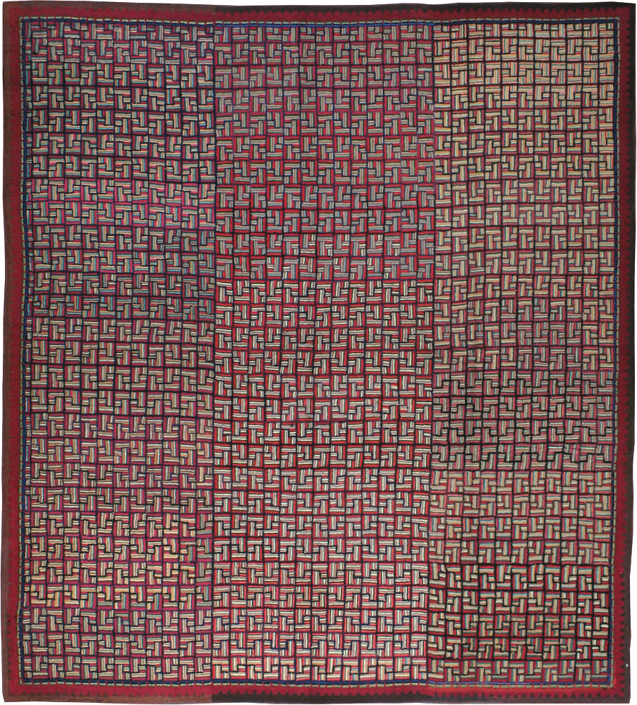 Antique American Hook Rug, No.21744 - Gsblank